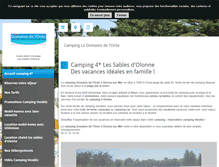 Tablet Screenshot of domaine-de-loree.com